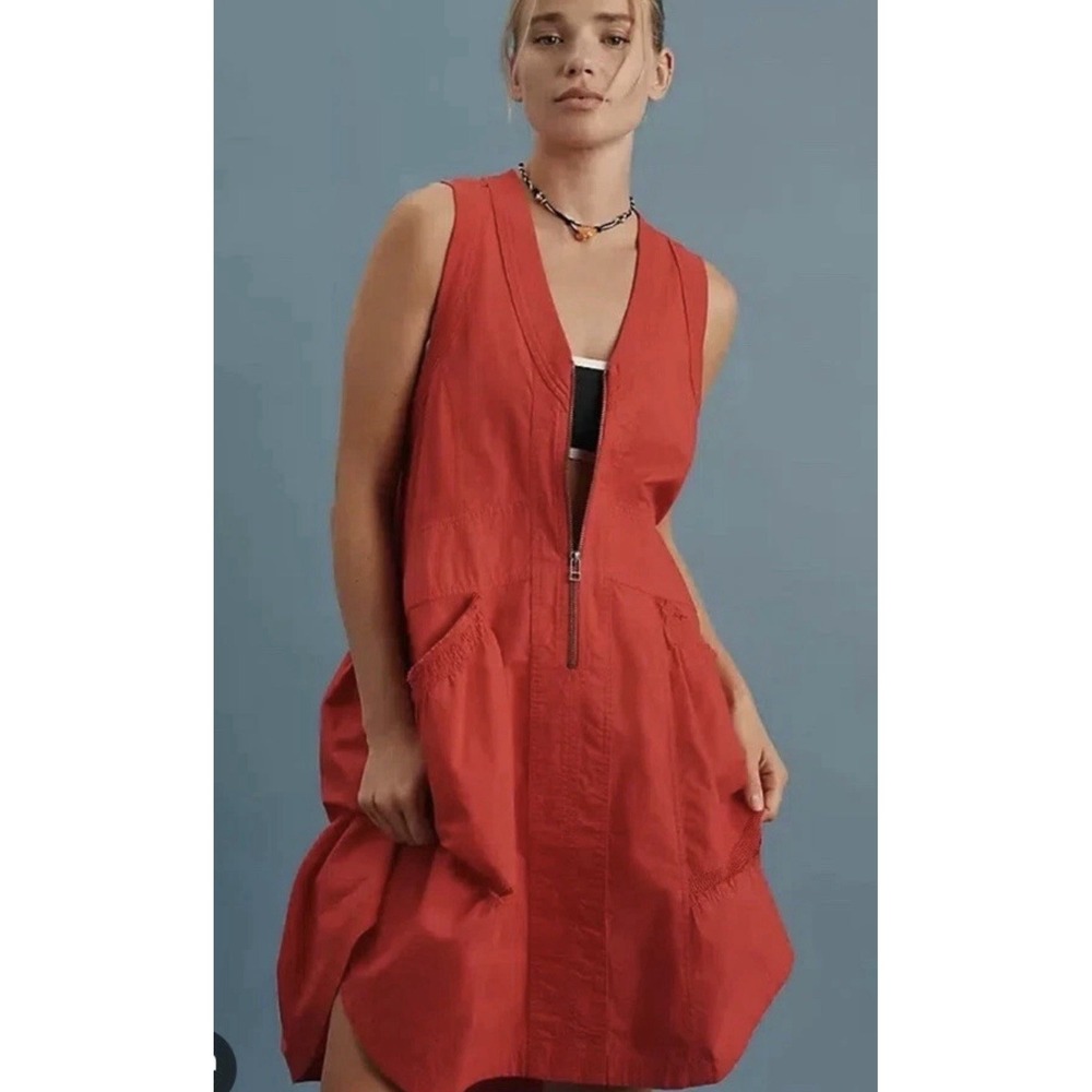 Red Sleeveless Mini Dress